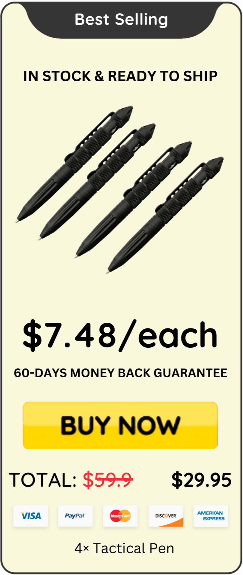 Tactical Pen Package offer price