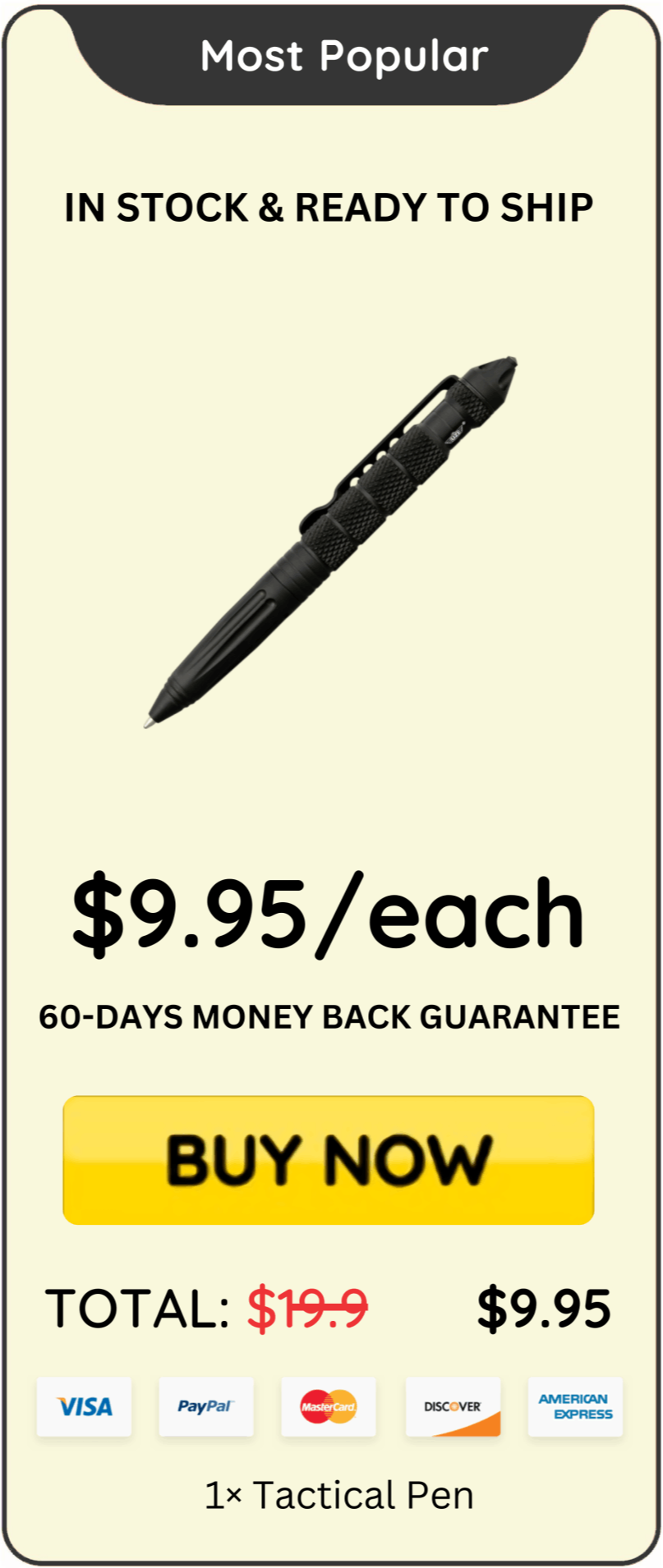 Tactical Pen Price